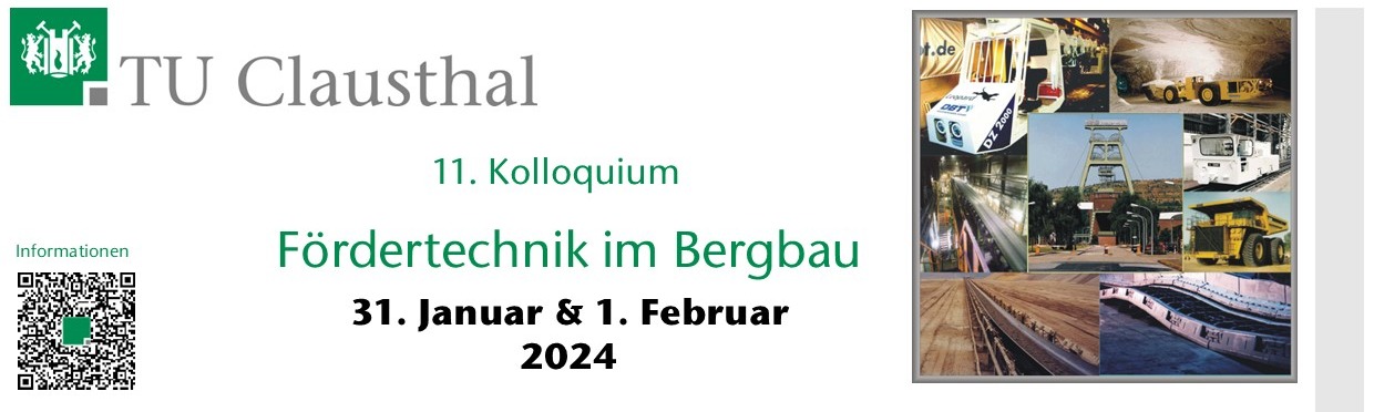Am 31. Januar und 1. Februar 2024 findet die elfte Auflage des Kolloquiums "Fördertechnik im Bergbau"