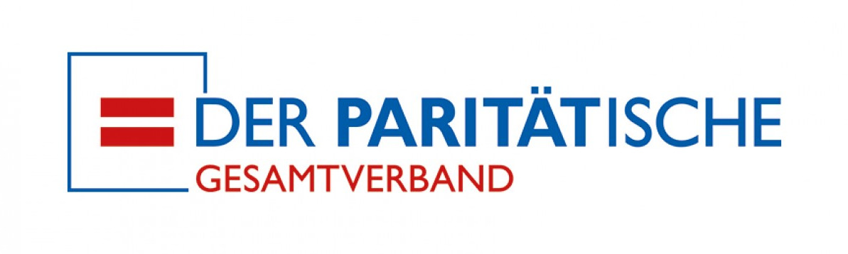 Logo Paritätischer und Logo "Wir sind Parität"
