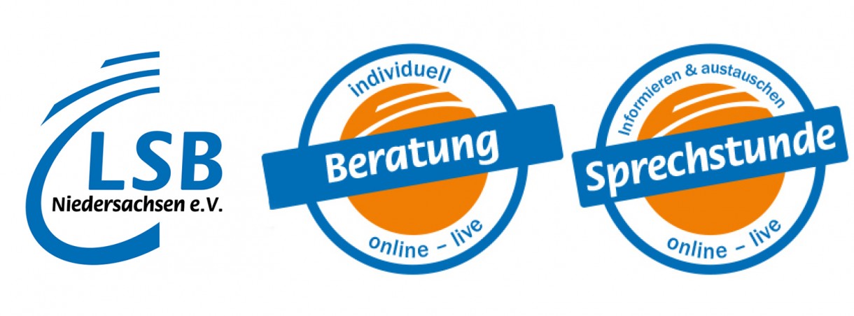 Logo des Landessportbundes Niedersachsen für die Online-Beratungsformate wie die Online-Experten-Sprechstunde